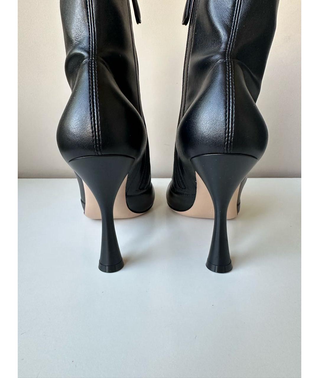 GIANVITO ROSSI Черные кожаные ботильоны, фото 7