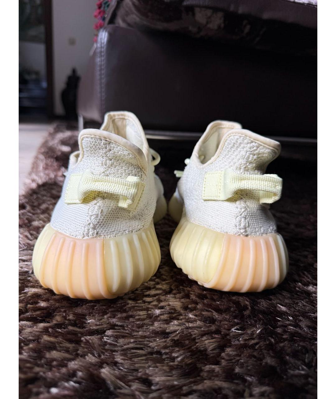 ADIDAS YEEZY Бежевые текстильные кроссовки, фото 5
