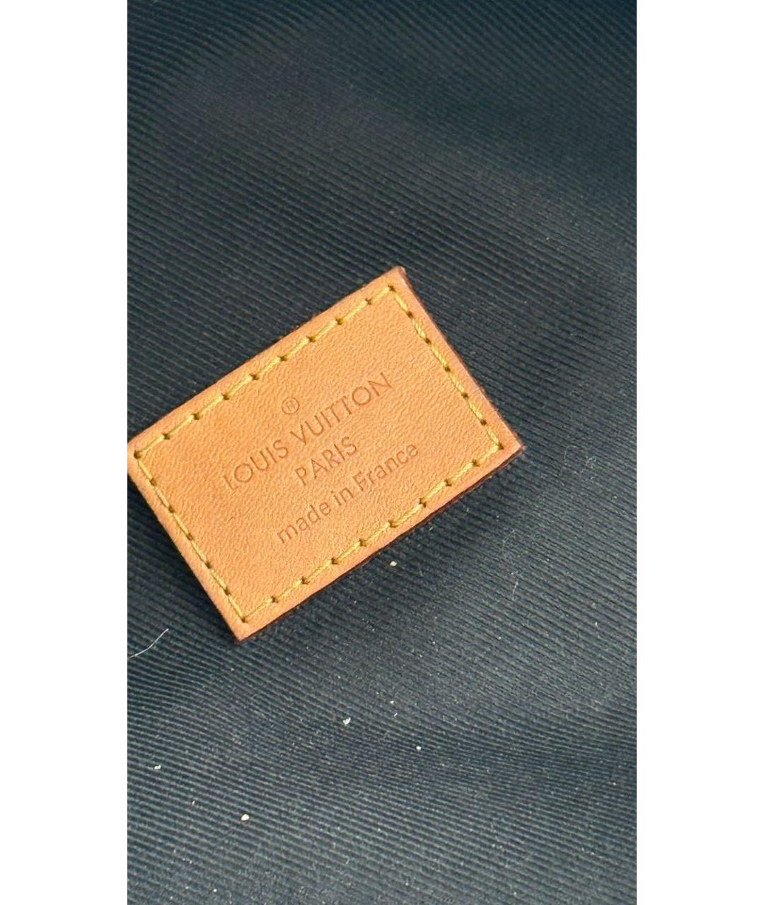 LOUIS VUITTON Коричневая кожаная поясная сумка, фото 7