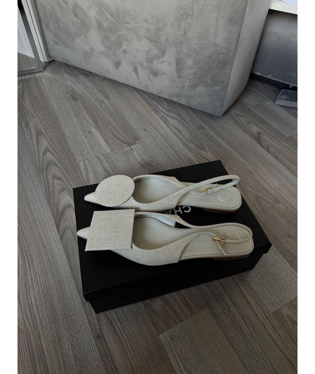 JACQUEMUS Бежевые босоножки, фото 2