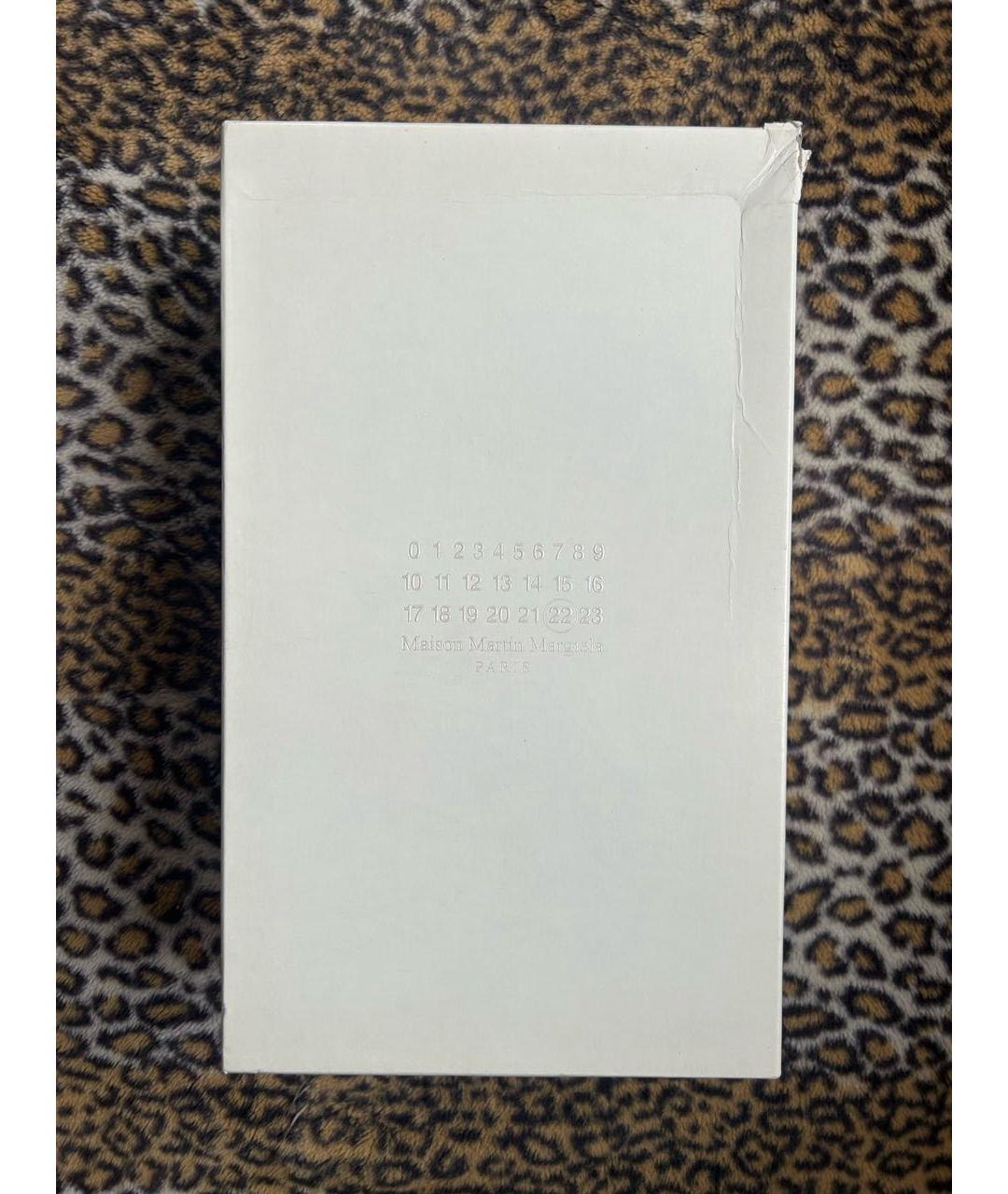 MAISON MARGIELA Серебряные кожаные низкие кроссовки / кеды, фото 5