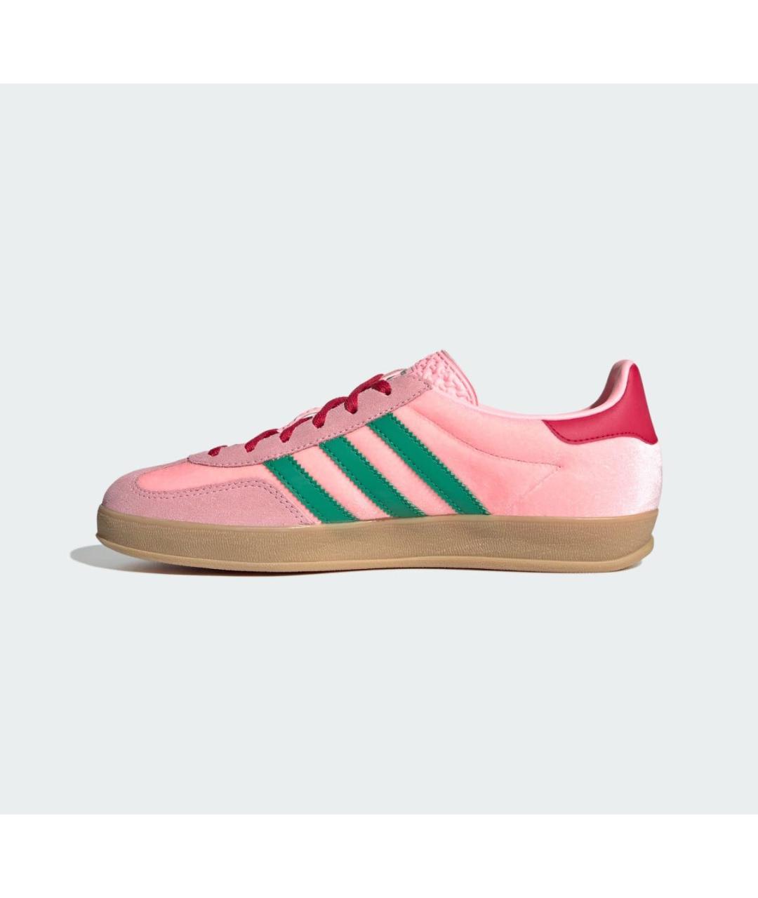 ADIDAS Розовые кожаные кеды, фото 3