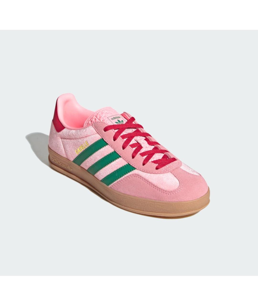 ADIDAS Розовые кожаные кеды, фото 4