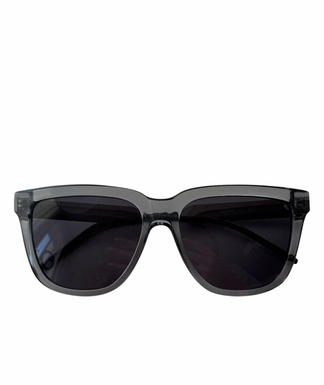 GUCCI Антрацитовые пластиковые солнцезащитные очки, фото 1