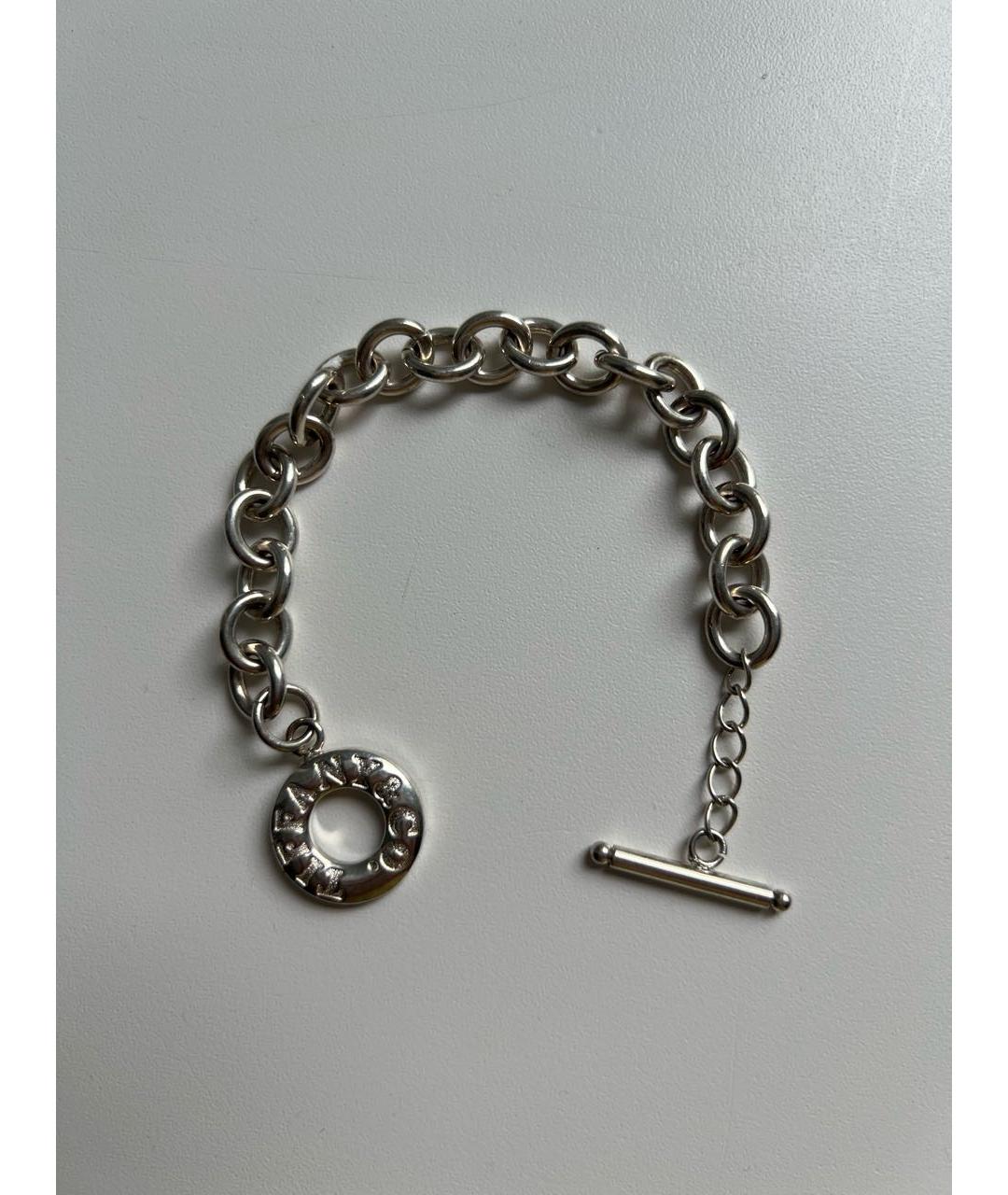 TIFFANY&CO Белый серебряный браслет, фото 4