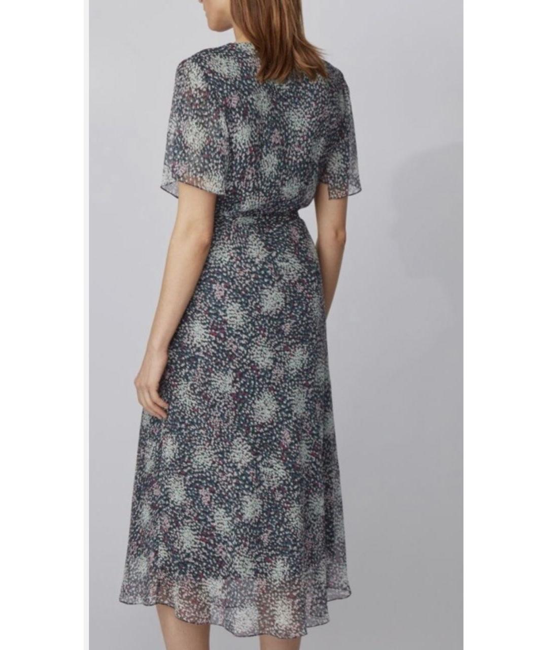 HUGO BOSS Мульти шелковое повседневное платье, фото 3