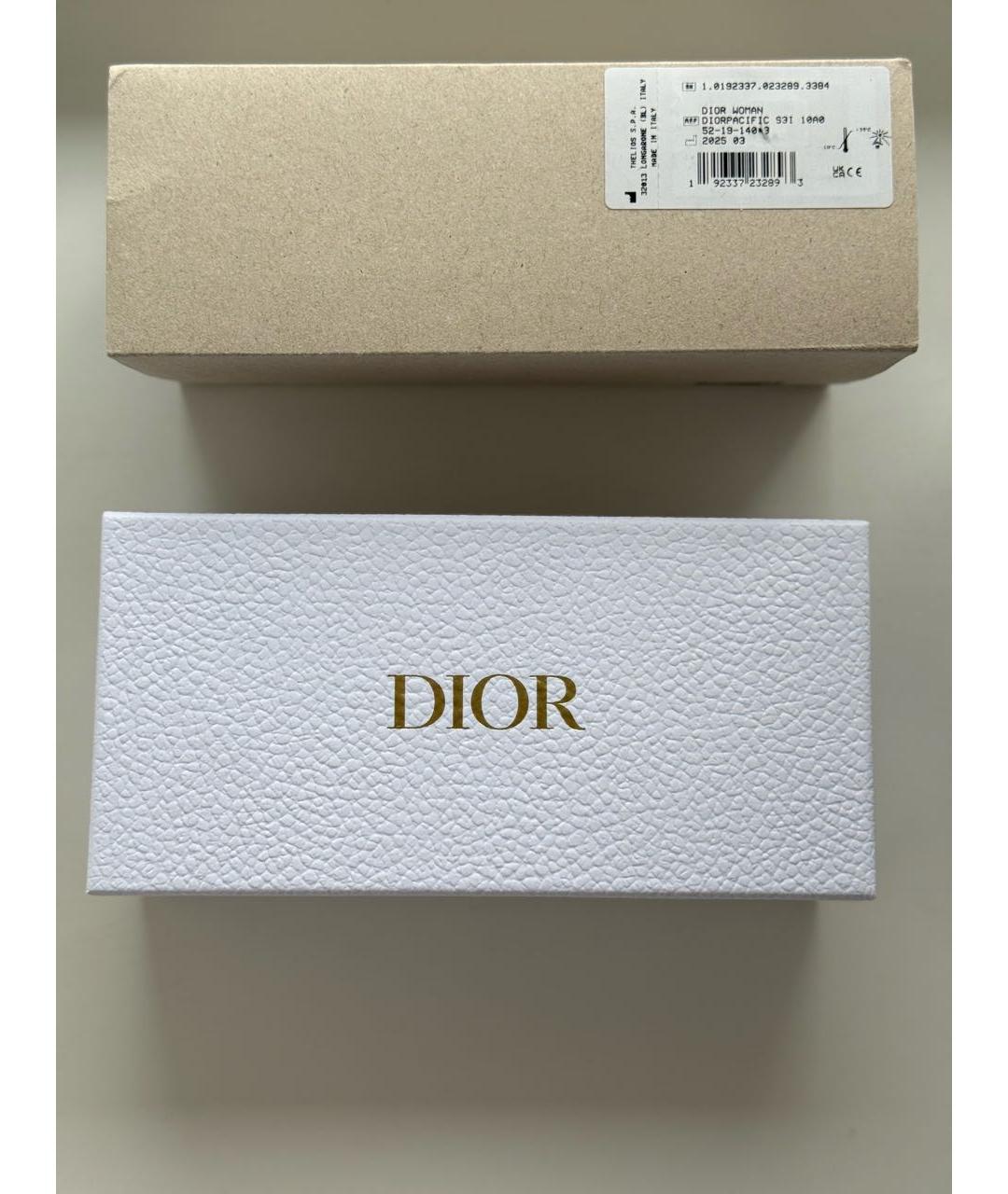 CHRISTIAN DIOR Черные пластиковые солнцезащитные очки, фото 5