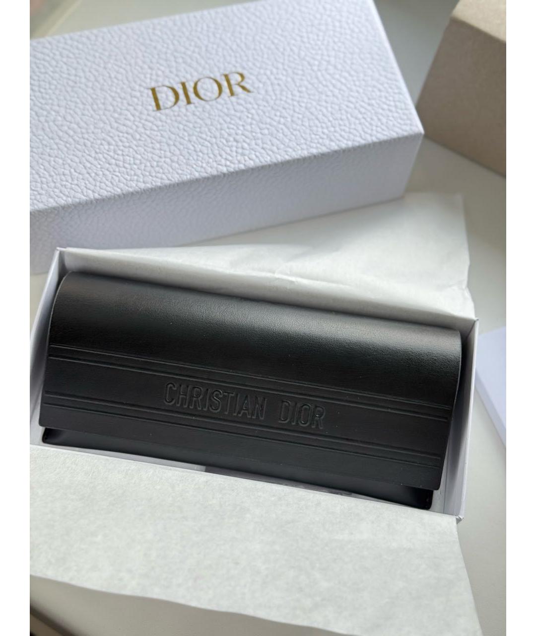 CHRISTIAN DIOR Черные пластиковые солнцезащитные очки, фото 6