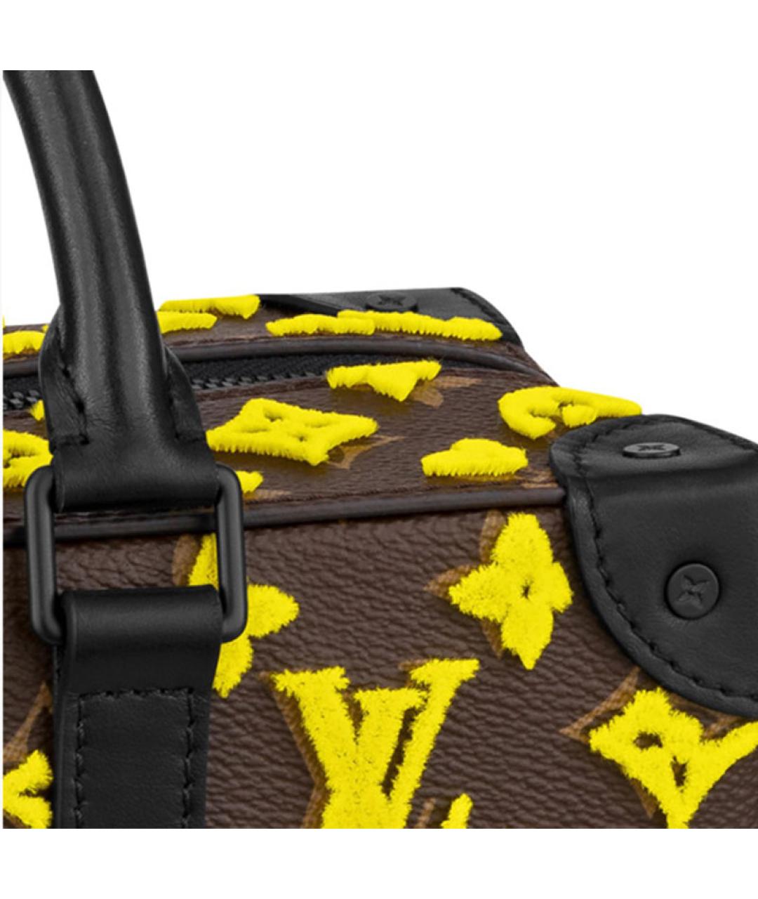 LOUIS VUITTON Желтая барсетка, фото 5
