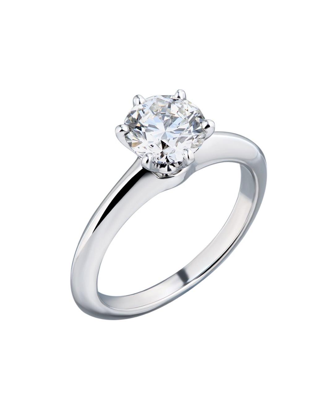 TIFFANY&CO Белое платиновое кольцо, фото 1