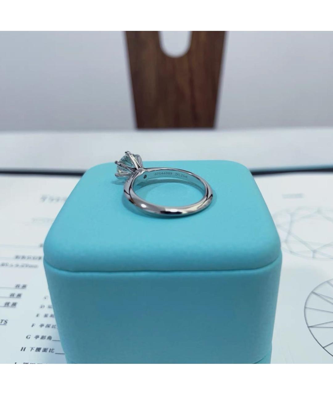 TIFFANY&CO Белое платиновое кольцо, фото 5