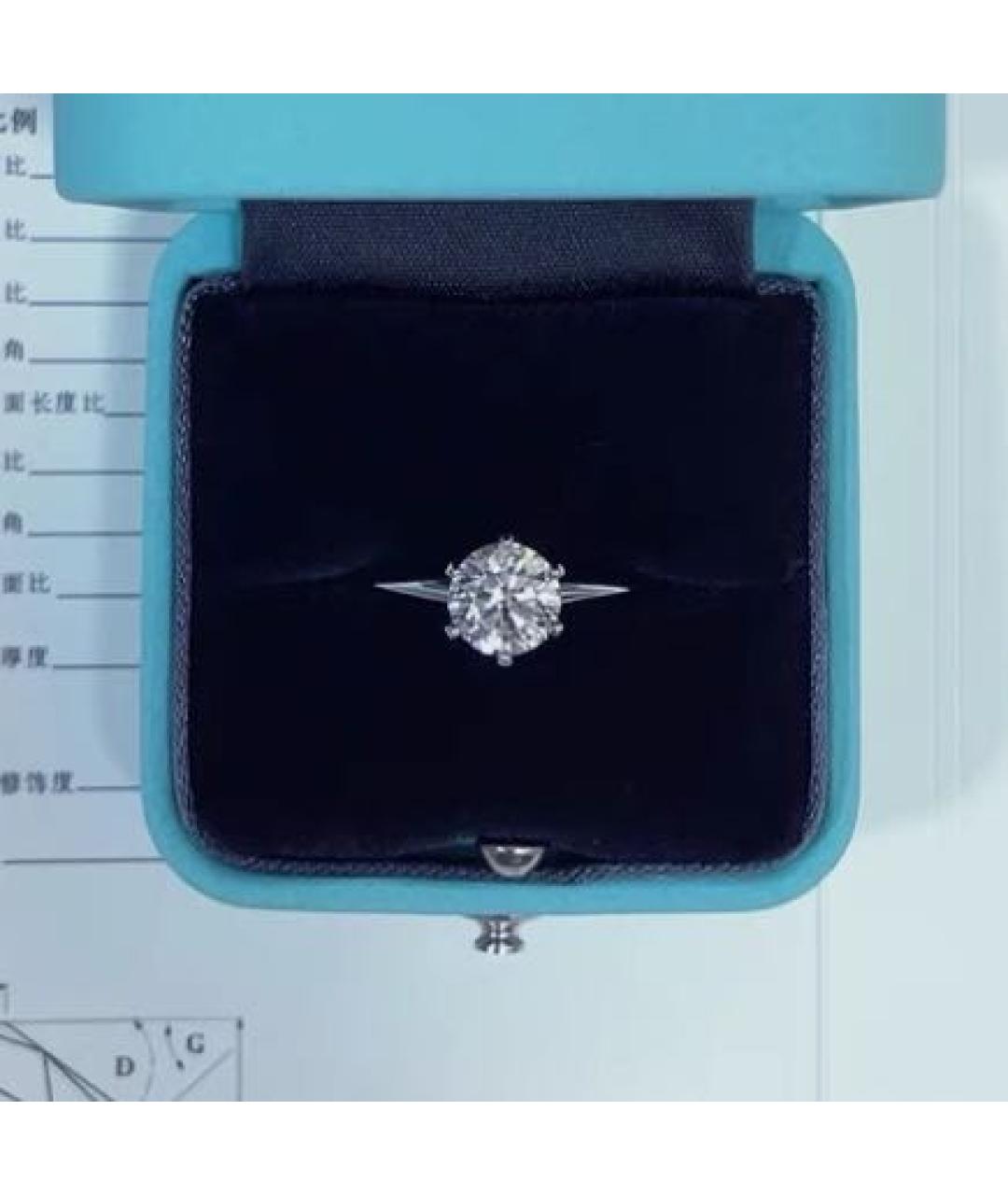 TIFFANY&CO Белое платиновое кольцо, фото 3