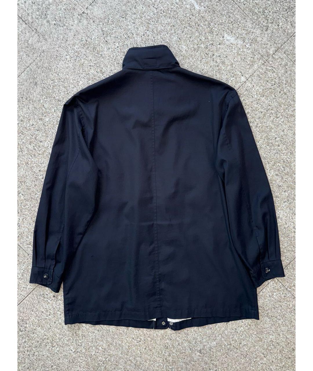 SAINT LAURENT Темно-синяя полиэстеровая куртка, фото 5
