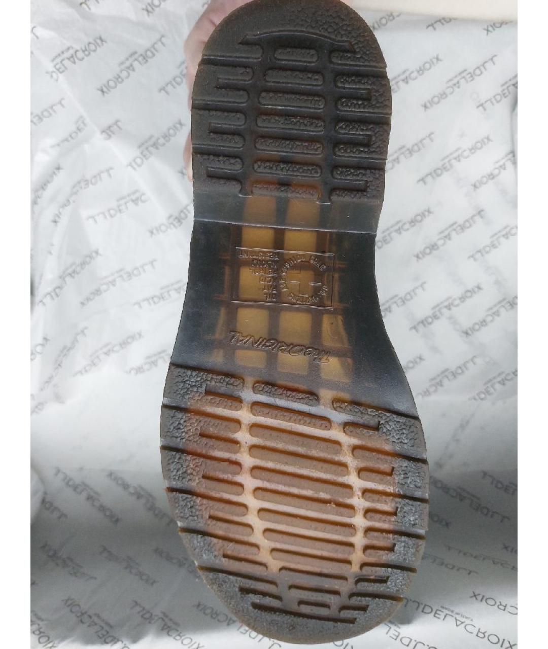 DR. MARTENS Черные кожаные ботинки, фото 7