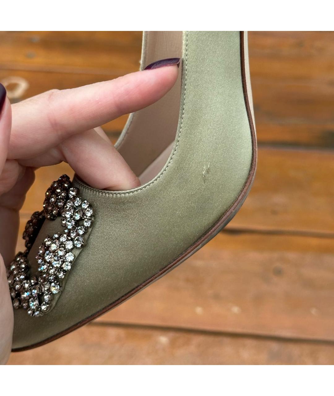 MANOLO BLAHNIK Текстильные туфли, фото 8