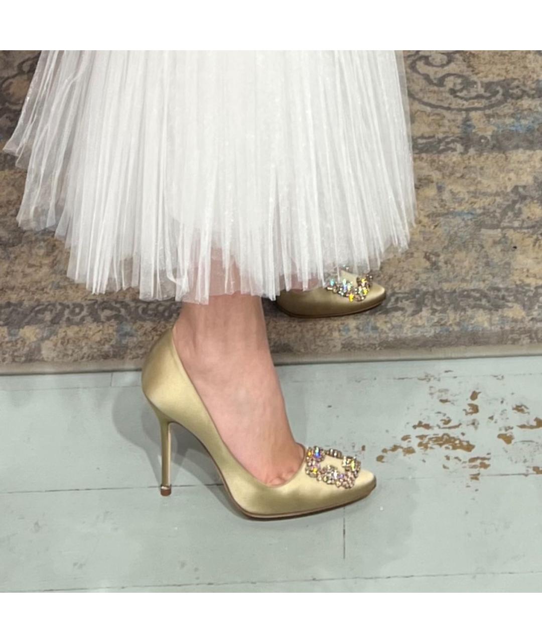 MANOLO BLAHNIK Текстильные туфли, фото 5