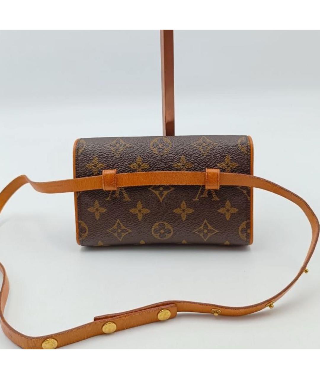 LOUIS VUITTON Коричневая поясная сумка, фото 3