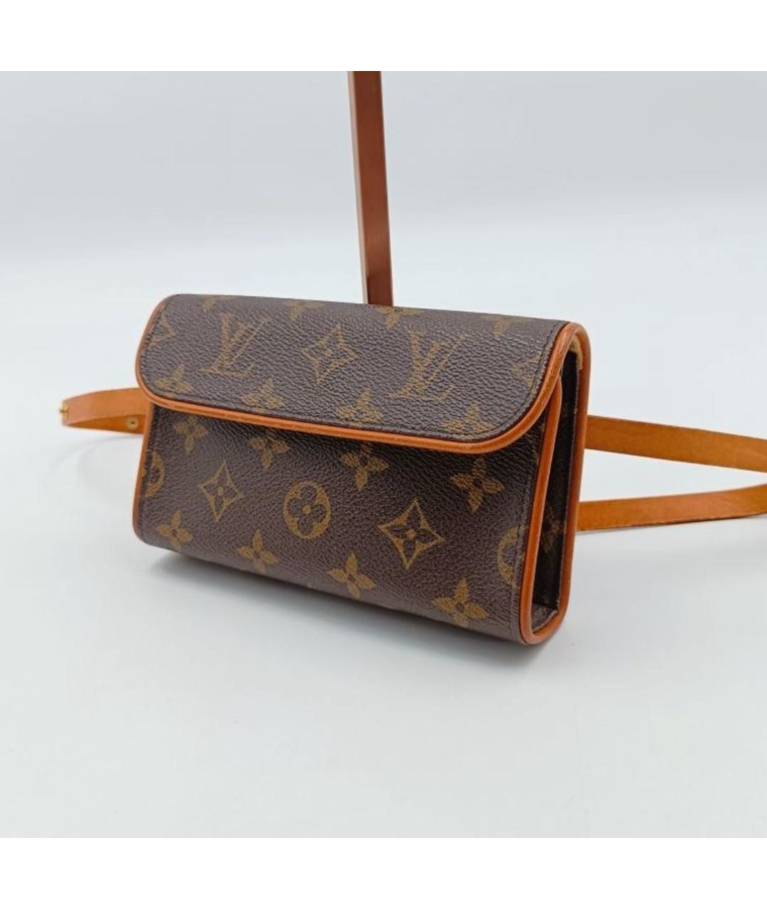 LOUIS VUITTON Коричневая поясная сумка, фото 5
