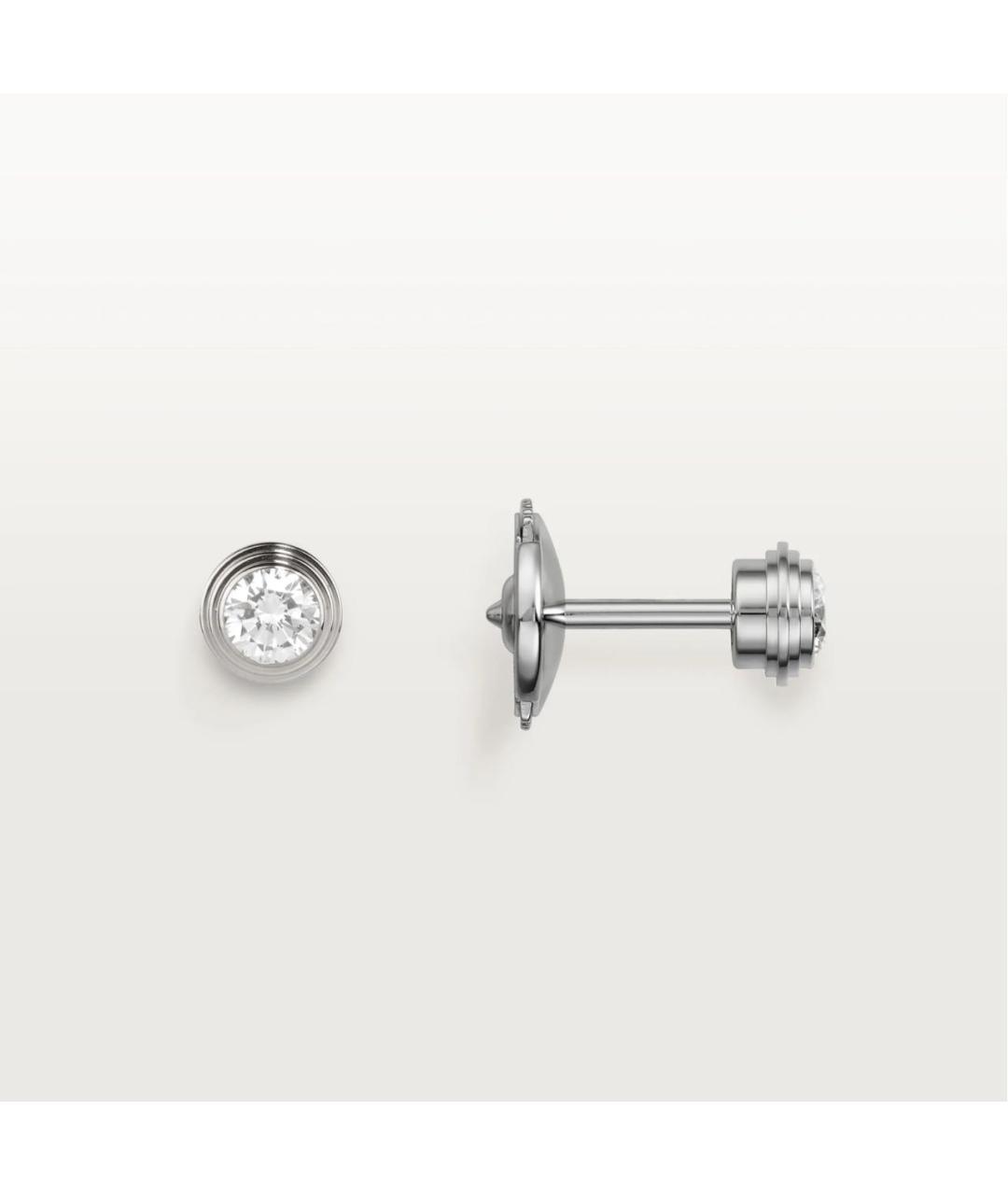 CARTIER Серебряные серьги из белого золота, фото 2