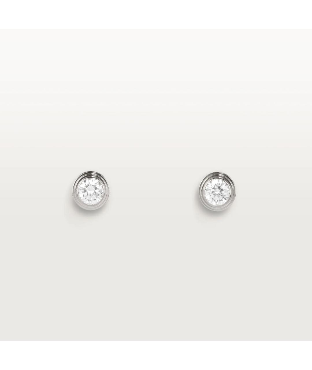 CARTIER Серебряные серьги из белого золота, фото 7