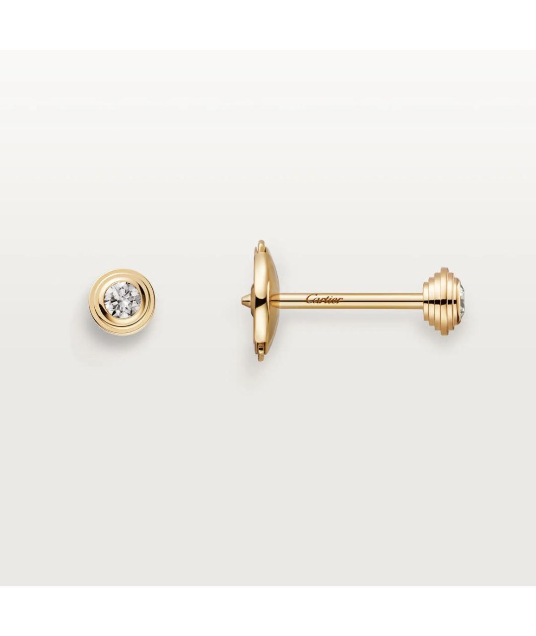 CARTIER Золотые серьги из желтого золота, фото 8