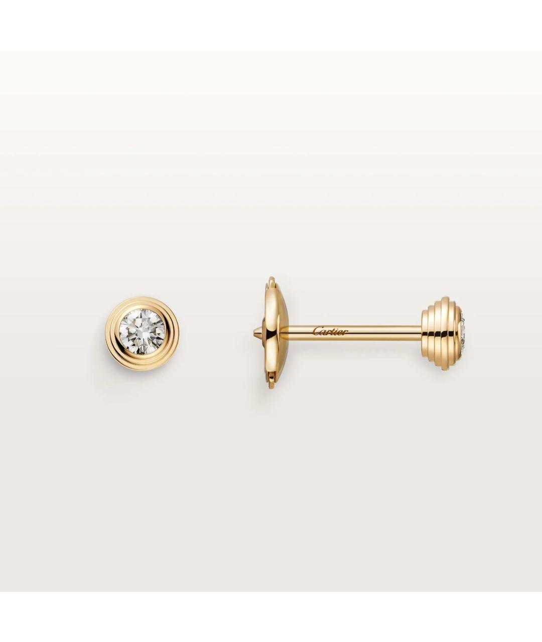 CARTIER Золотые серьги из желтого золота, фото 5