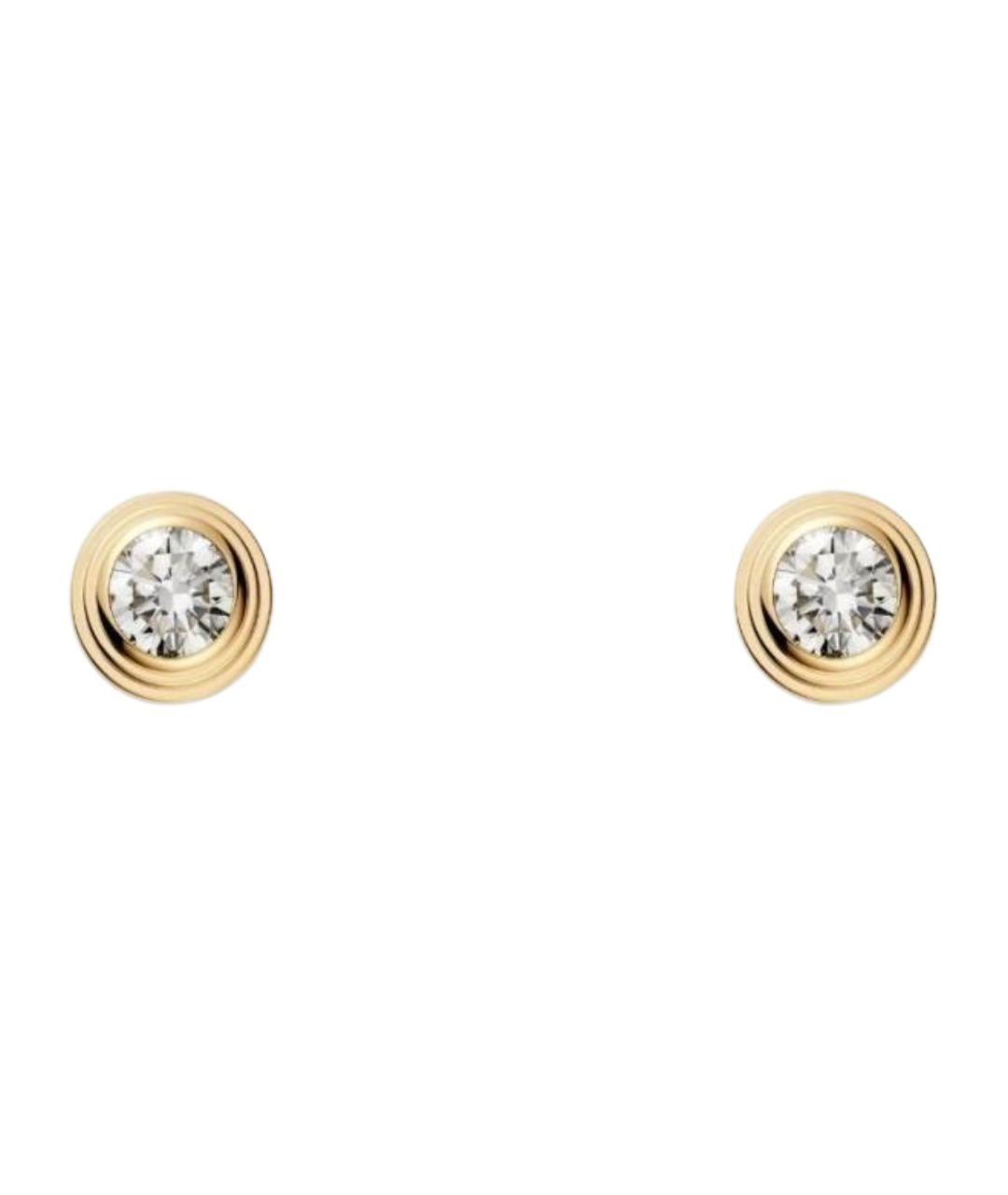CARTIER Золотые серьги из желтого золота, фото 1