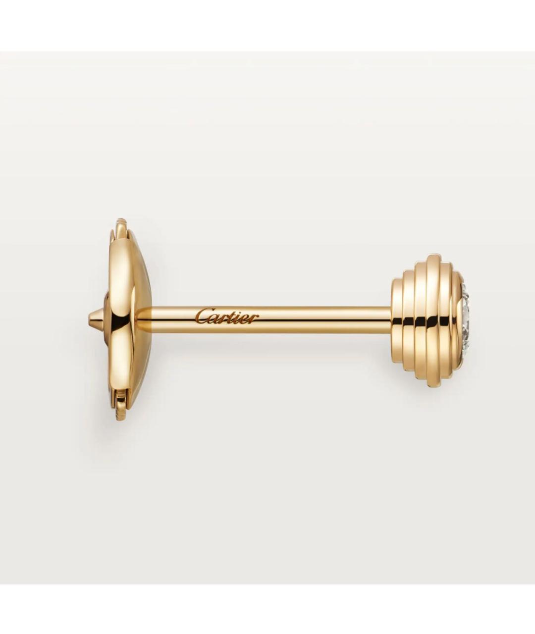 CARTIER Золотые серьги из желтого золота, фото 3