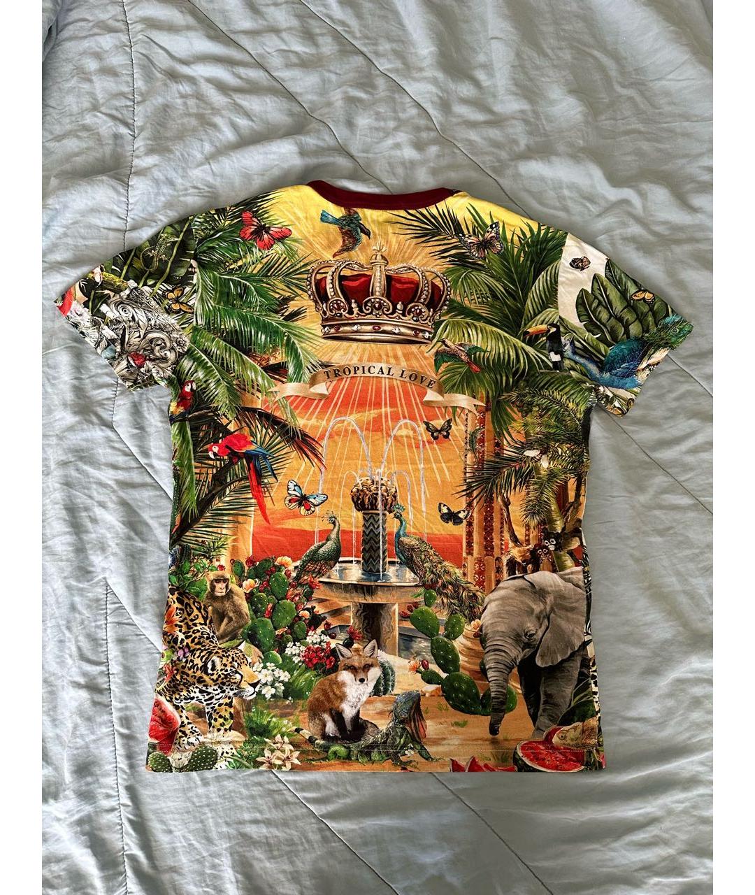 DOLCE&GABBANA Мульти футболка, фото 2