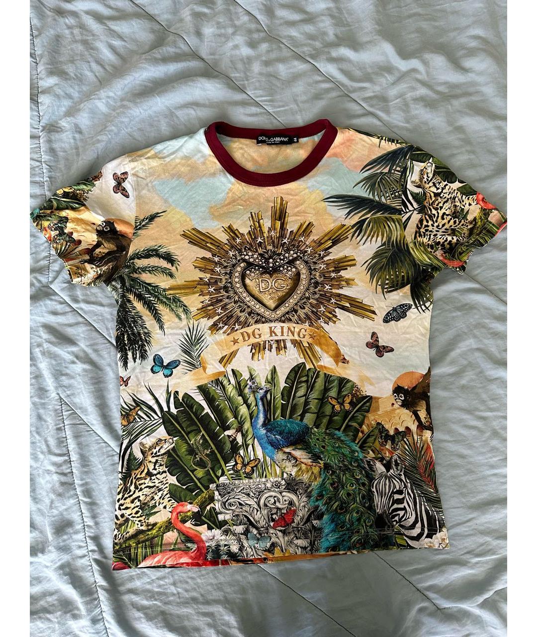 DOLCE&GABBANA Мульти футболка, фото 3