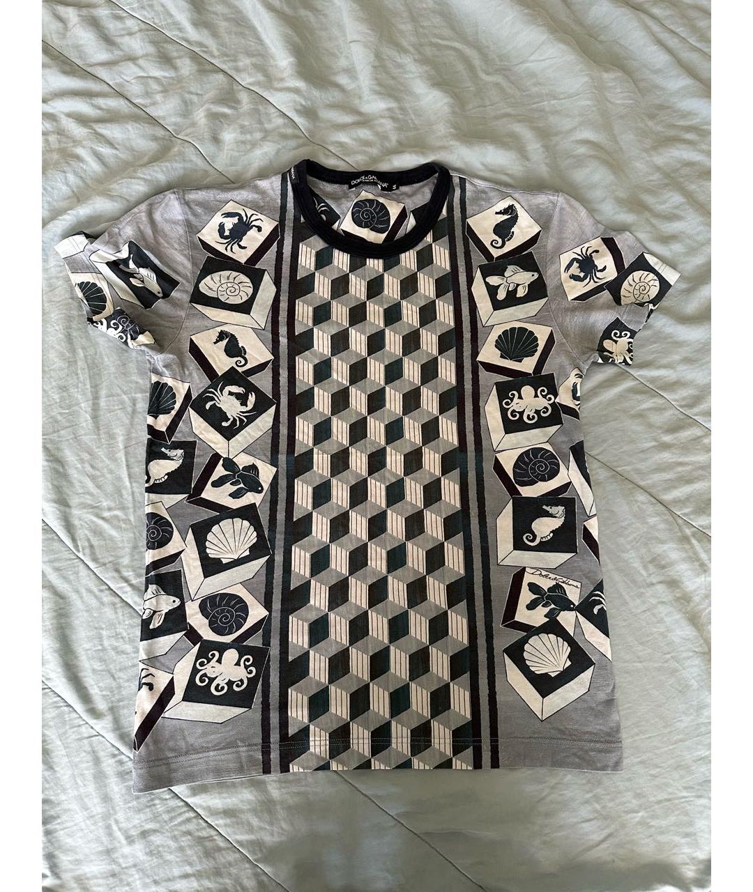 DOLCE&GABBANA Мульти футболка, фото 3