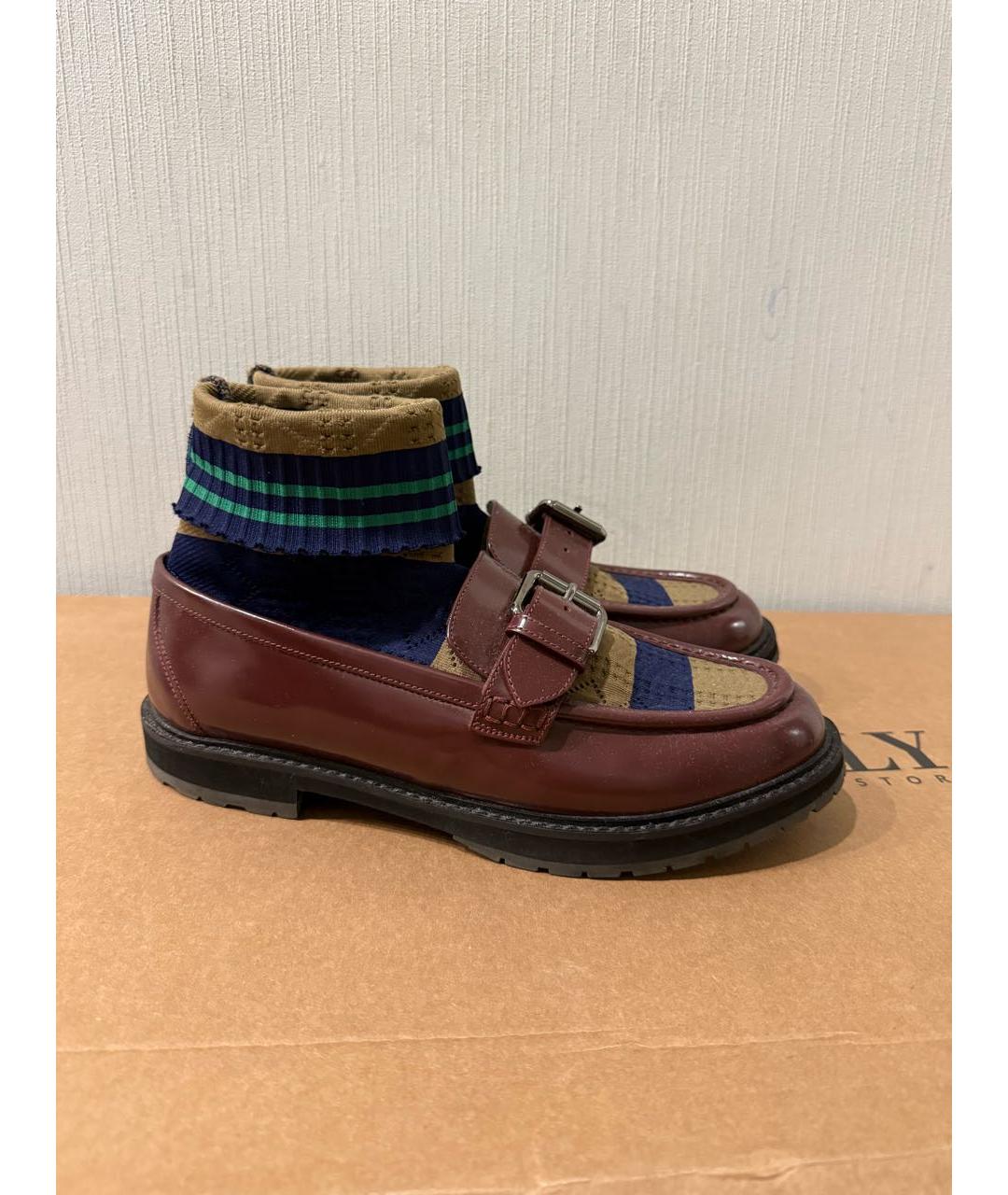 FENDI Коричневые кожаные лоферы, фото 4
