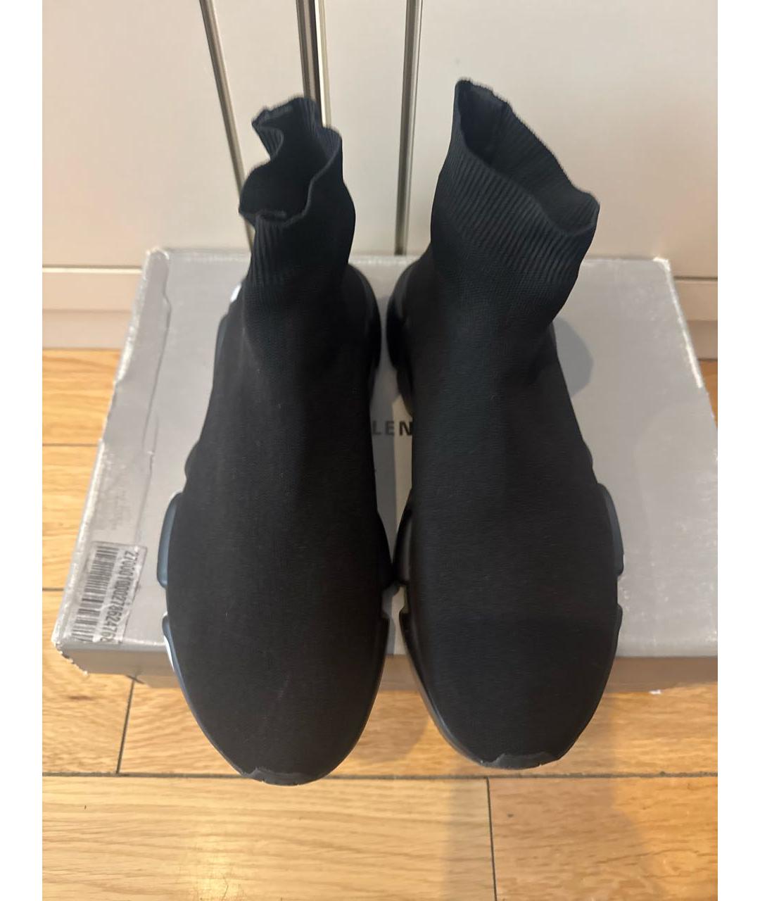 BALENCIAGA Черные высокие кроссовки / кеды, фото 2