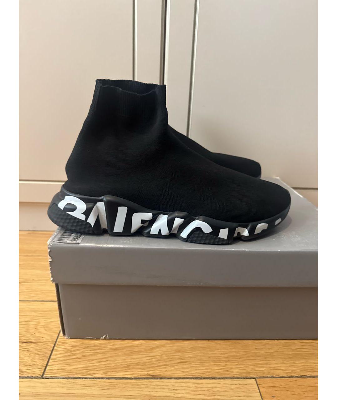 BALENCIAGA Черные высокие кроссовки / кеды, фото 9