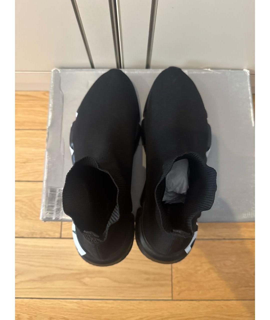 BALENCIAGA Черные высокие кроссовки / кеды, фото 3