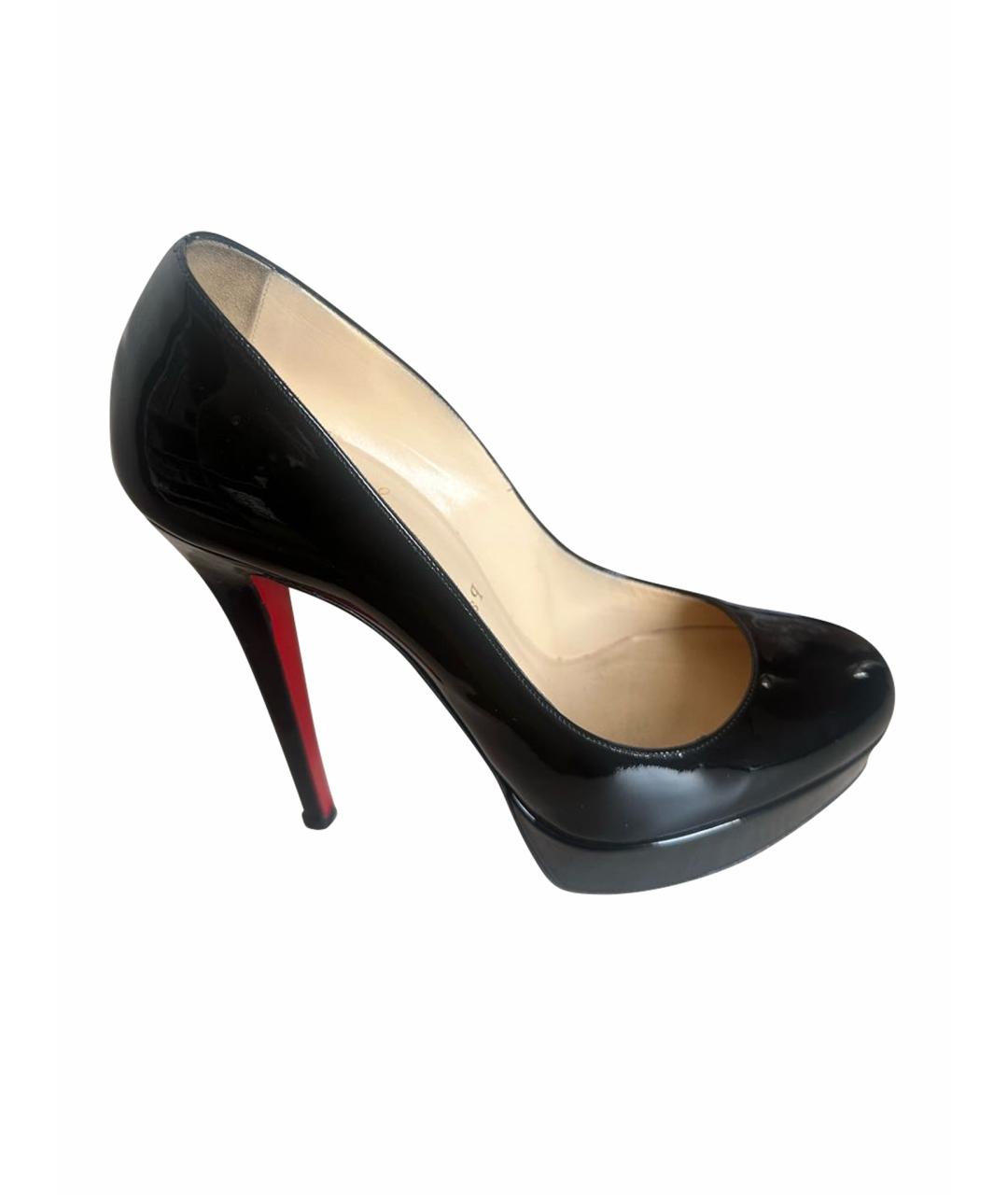 CHRISTIAN LOUBOUTIN Черные туфли из лакированной кожи, фото 1