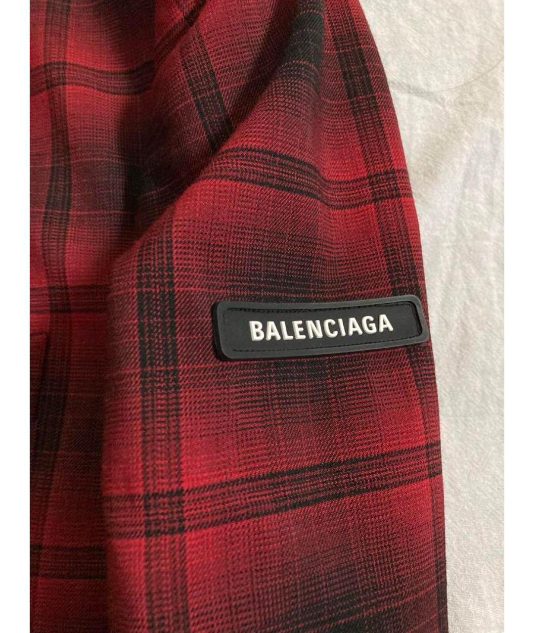 BALENCIAGA Бордовое пальто, фото 2