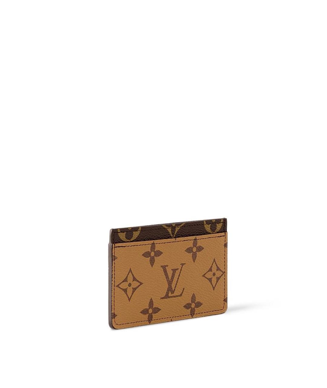LOUIS VUITTON Коричневый кардхолдер, фото 2