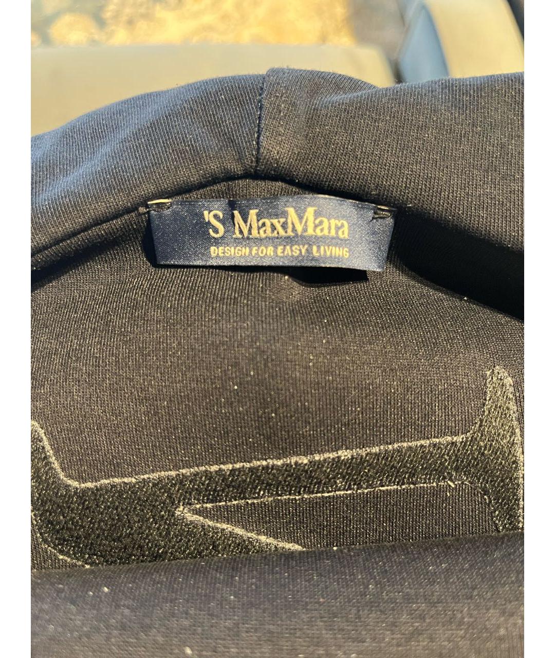 'S MAX MARA Темно-синий хлопковый спортивные костюмы, фото 4