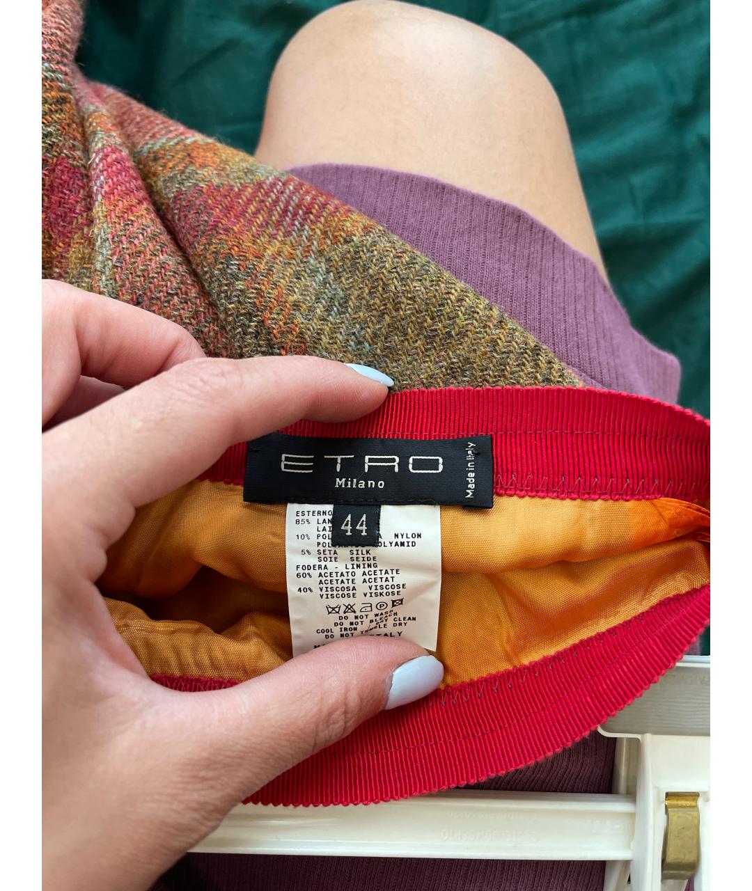 ETRO Шерстяная юбка миди, фото 3