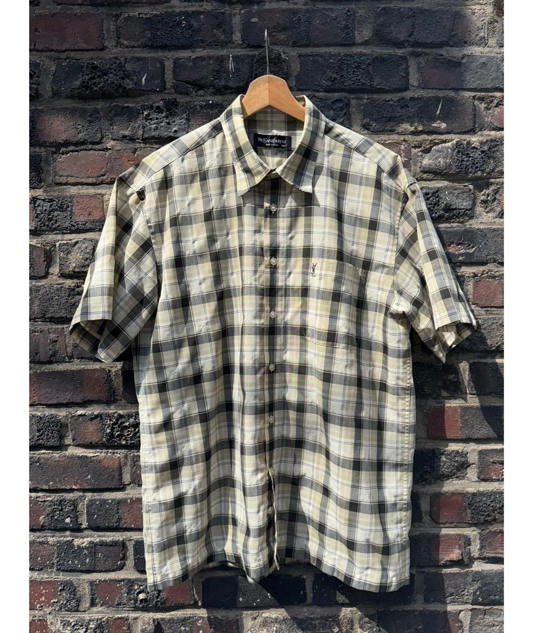 SAINT LAURENT Хлопко-полиэстеровая кэжуал рубашка, фото 4