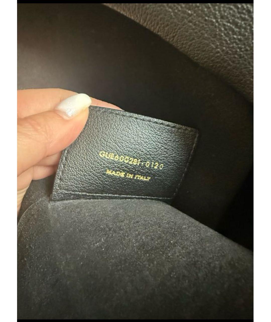 SAINT LAURENT Черная кожаная сумка тоут, фото 3