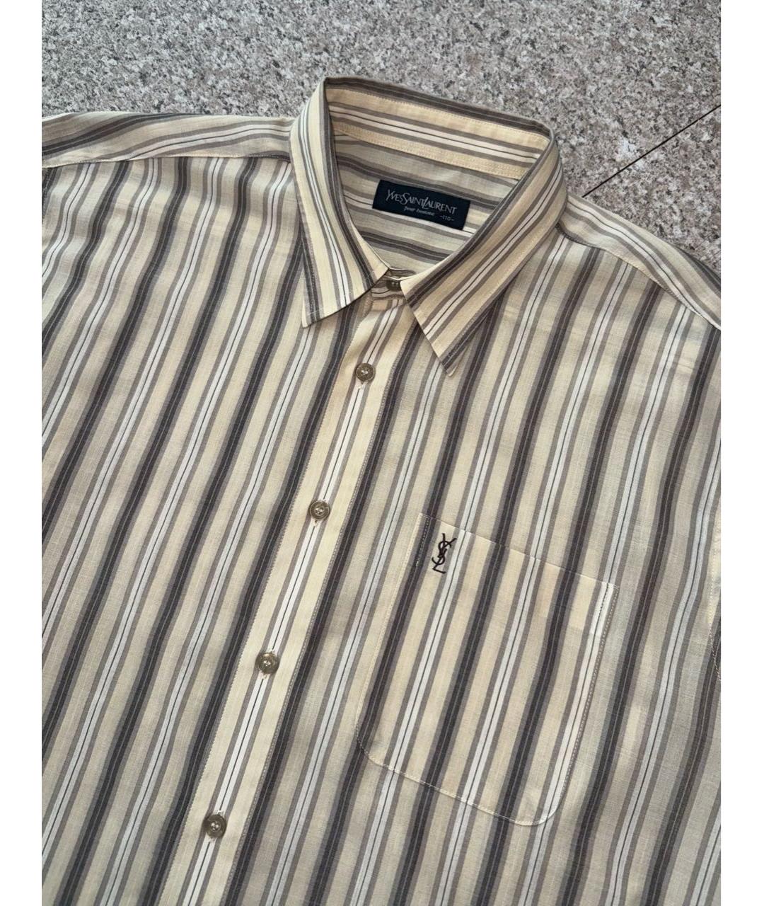 SAINT LAURENT Хлопко-полиэстеровая кэжуал рубашка, фото 2