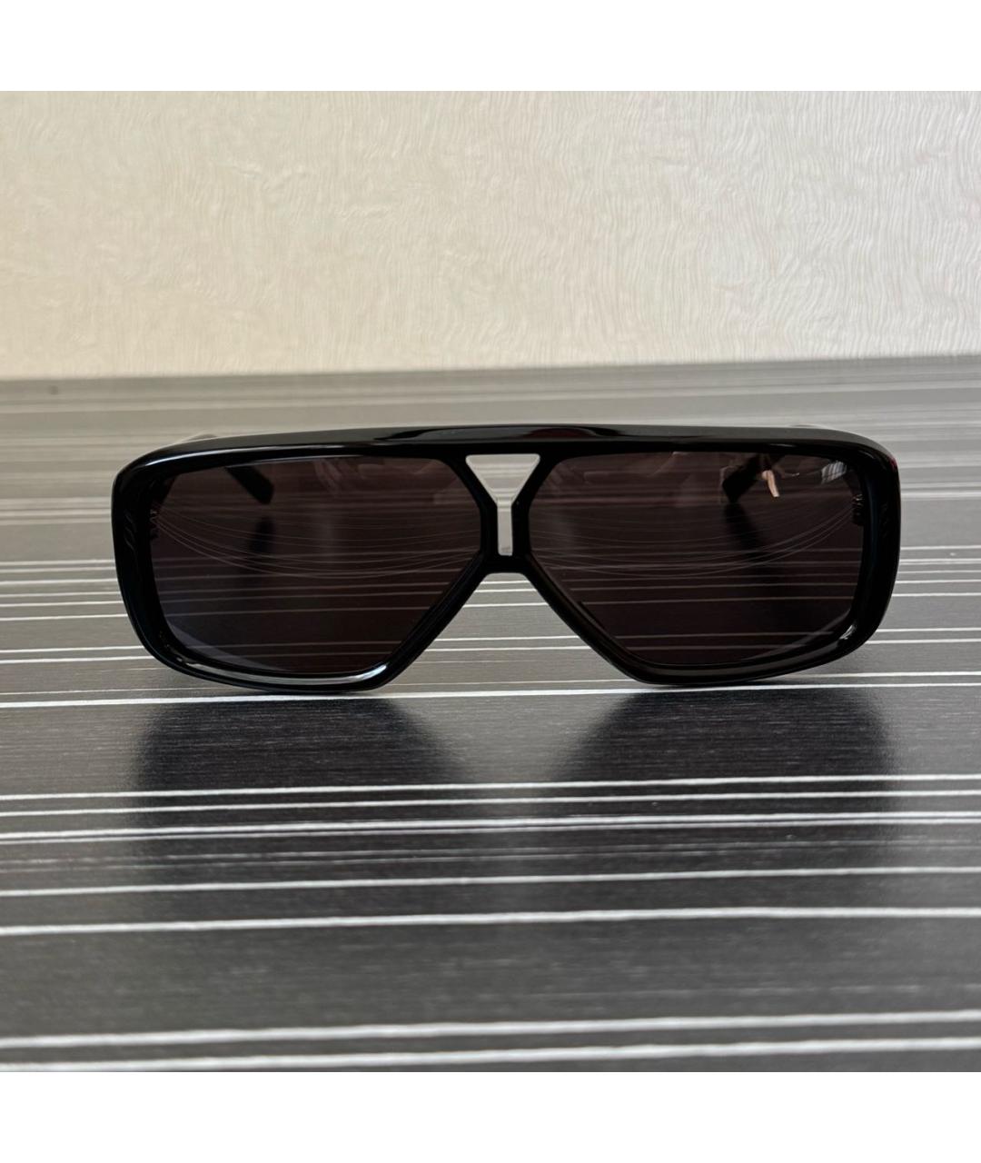 SAINT LAURENT Черные пластиковые солнцезащитные очки, фото 5
