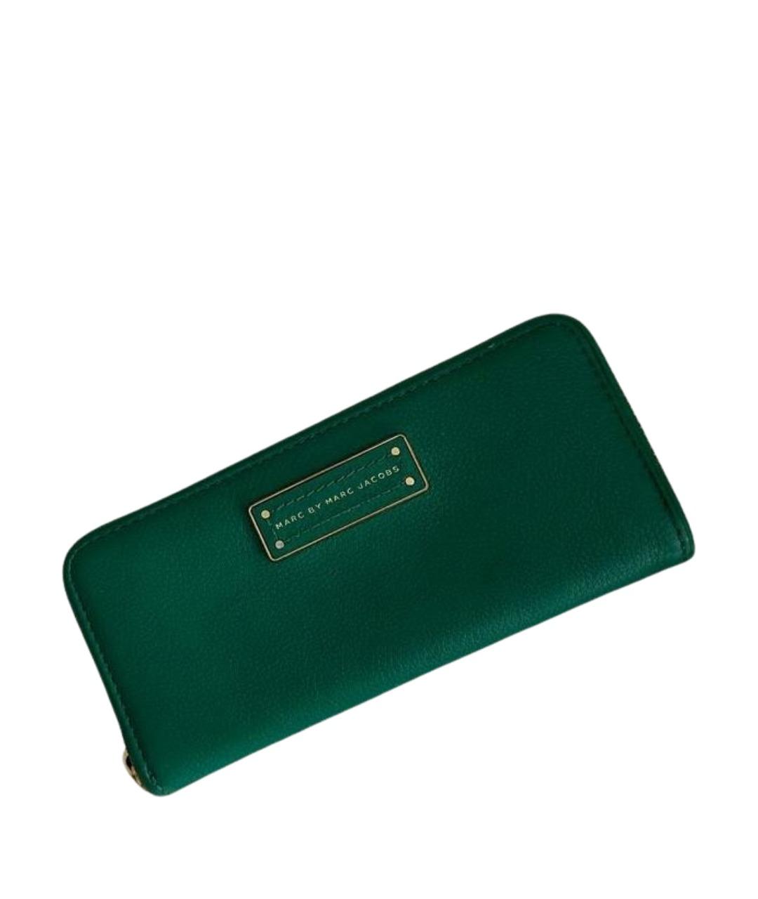 MARC BY MARC JACOBS Зеленый кожаный кошелек, фото 7