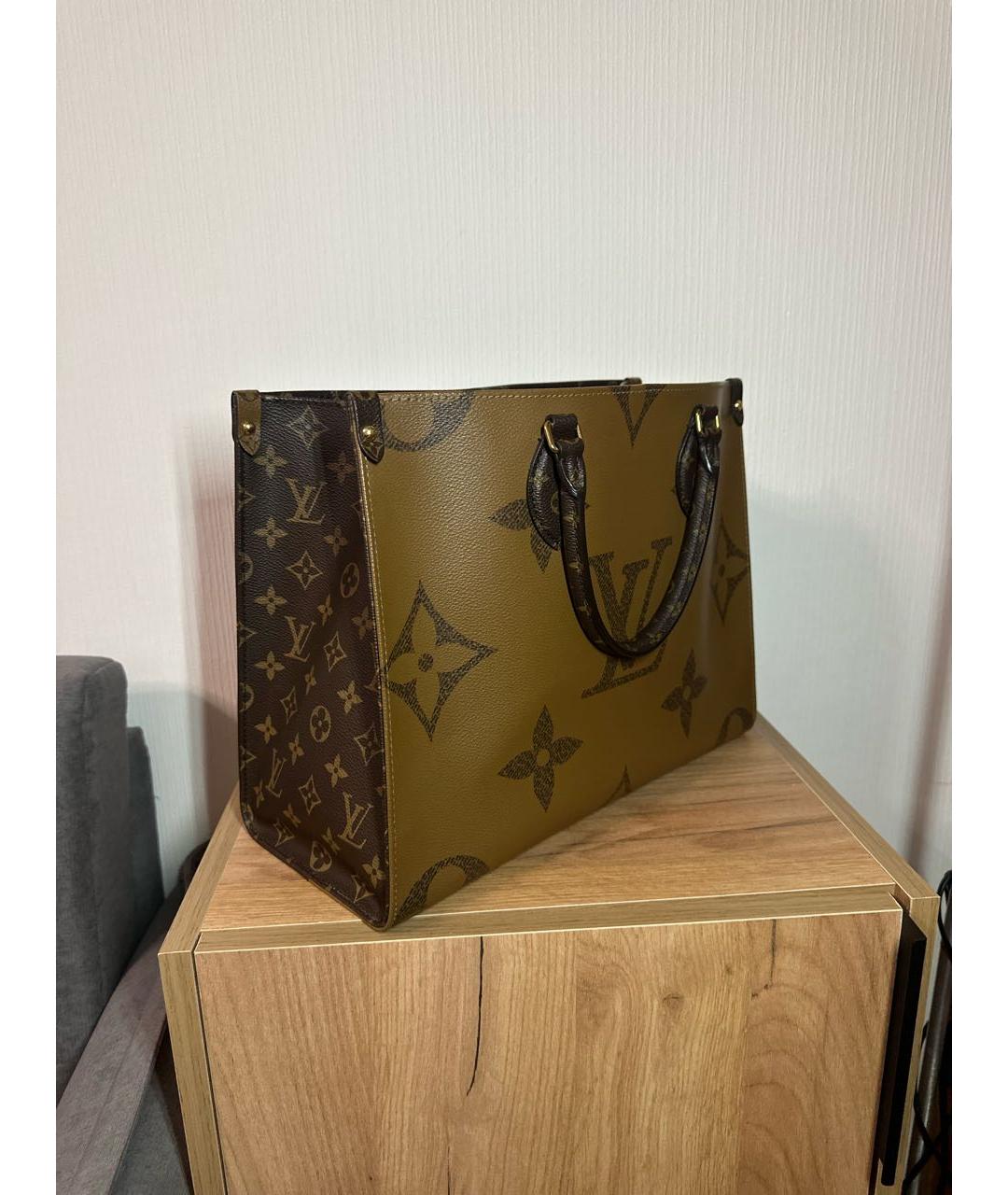 LOUIS VUITTON Коричневая сумка тоут, фото 2