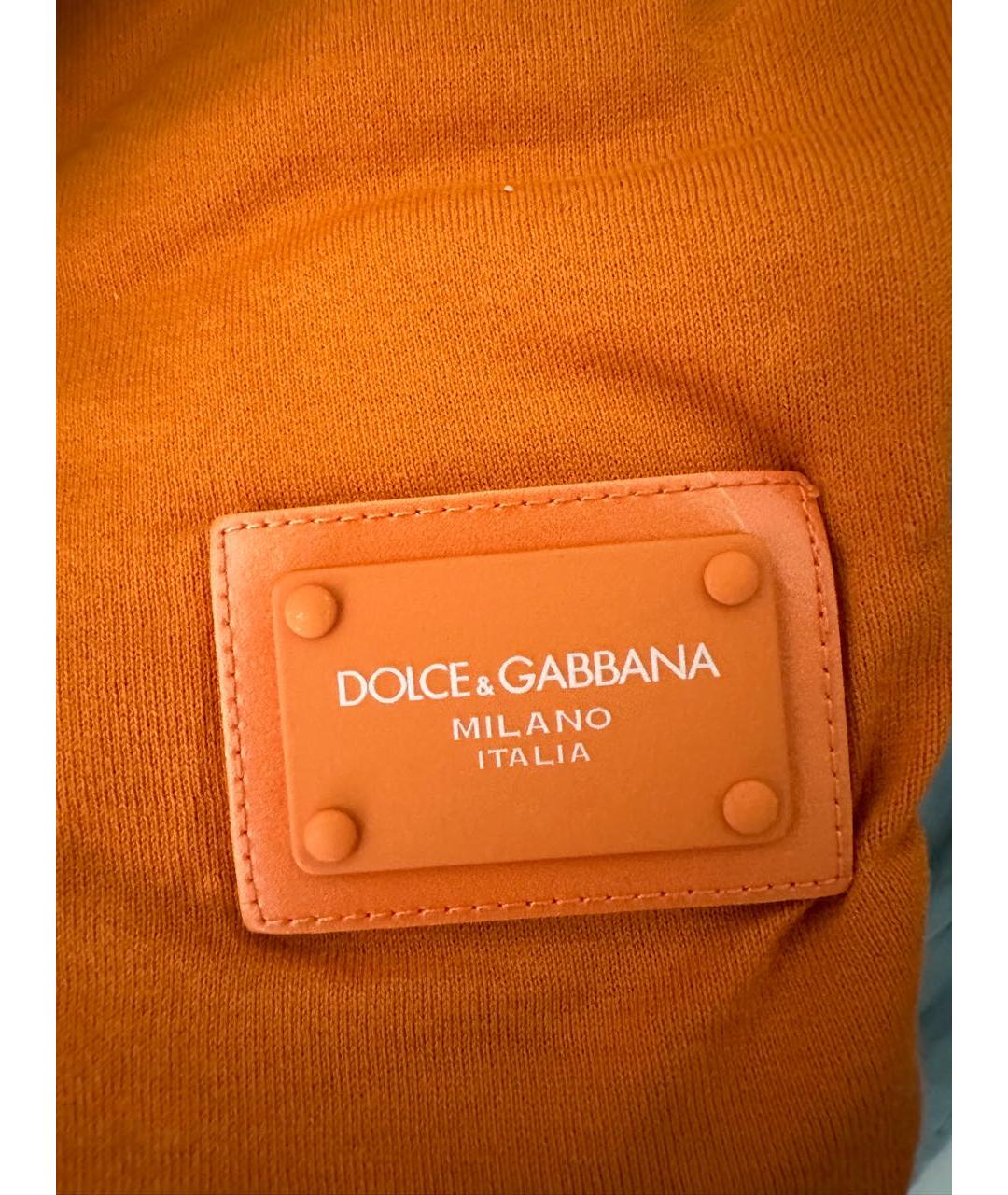 DOLCE&GABBANA Оранжевая футболка, фото 3