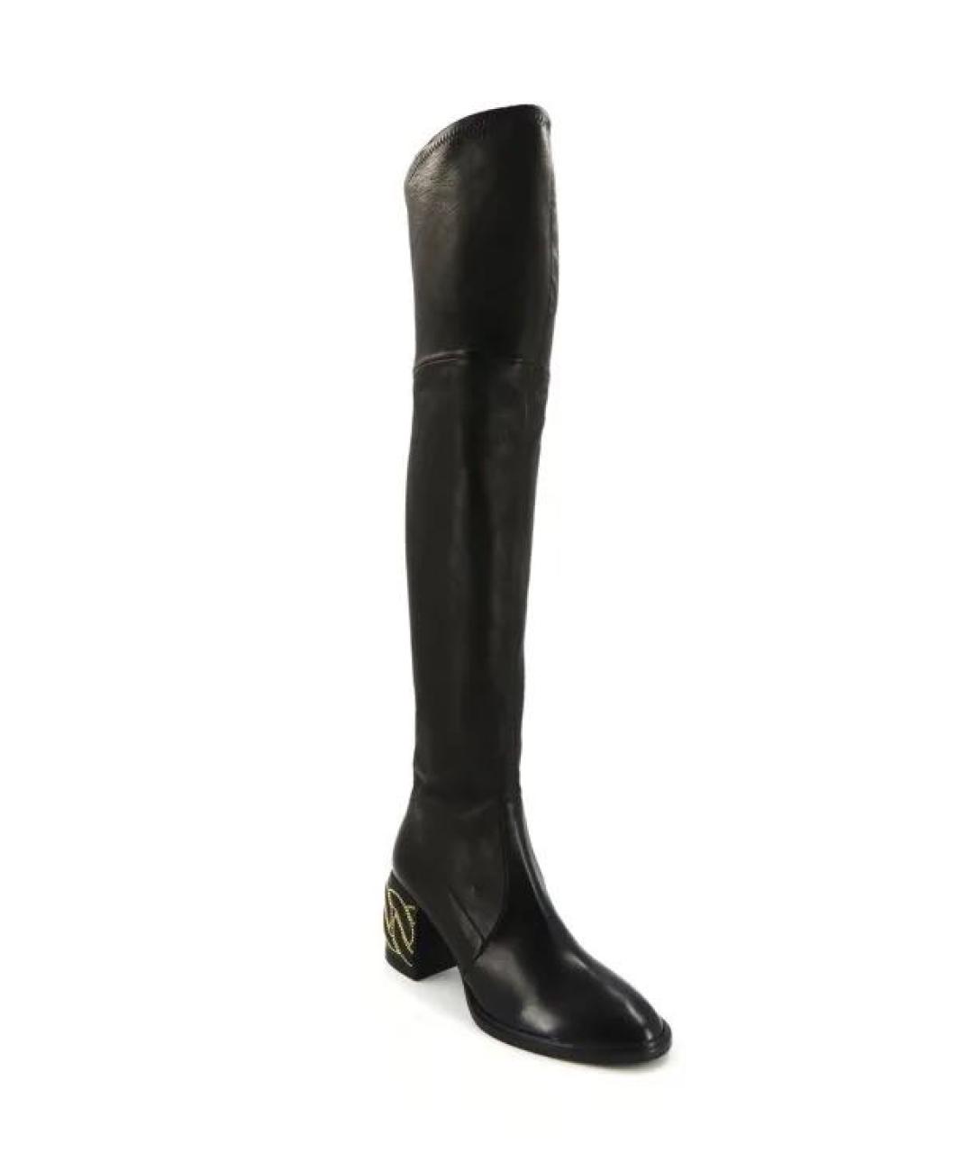 CASADEI Черные кожаные ботфорты, фото 2
