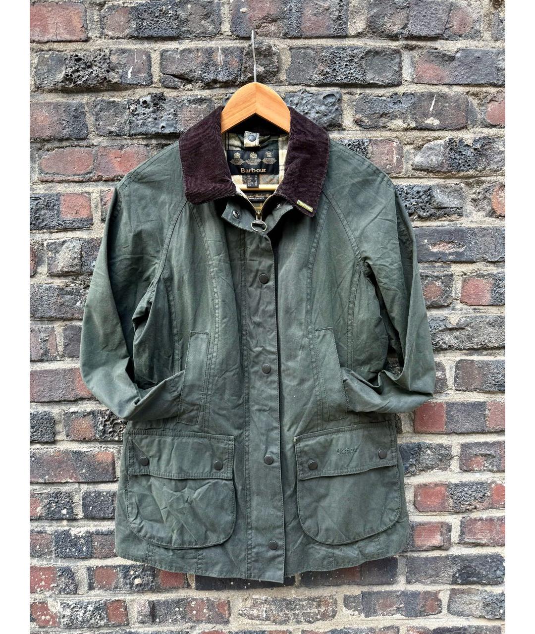 BARBOUR Зеленая хлопковая куртка, фото 4