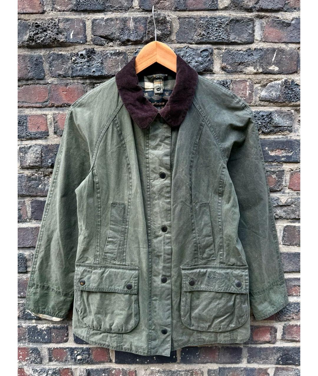 BARBOUR Зеленая хлопковая куртка, фото 9